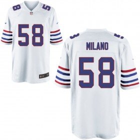 Mens Buffalo Bills Nike White Alternate Game Jersey MILANO#58