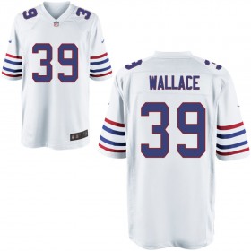 Mens Buffalo Bills Nike White Alternate Game Jersey WALLACE#39