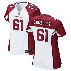 Women's Arizona Cardinals Nike White Game Jersey GONZALEZ#61