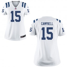 Women's Indianapolis Colts Nike White Game Jersey- CAMPBELL#15