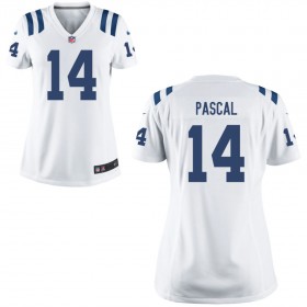 Women's Indianapolis Colts Nike White Game Jersey- PASCAL#14