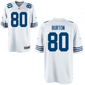 Youth Indianapolis Colts Nike White Alternate Game Jersey BURTON#80