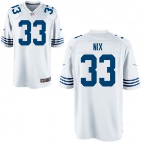 Youth Indianapolis Colts Nike White Alternate Game Jersey NIX#33