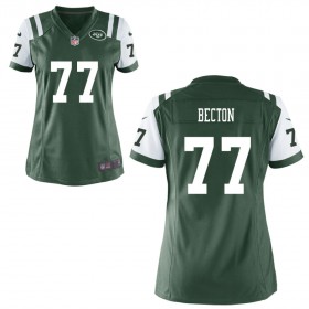 Women's New York Jets Nike Green Game Jersey BECTON#77