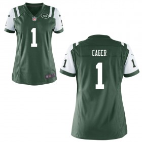 Women's New York Jets Nike Green Game Jersey CAGER#1
