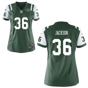 Women's New York Jets Nike Green Game Jersey JACKSON#36