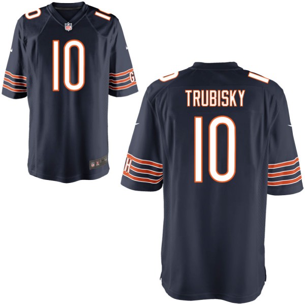 Youth Chicago Bears Nike Navy Game Jersey TRUBISKY#10