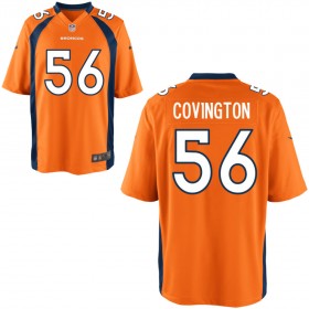 Youth Denver Broncos Nike Orange Game Jersey COVINGTON#56