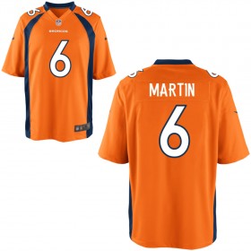 Youth Denver Broncos Nike Orange Game Jersey MARTIN#6