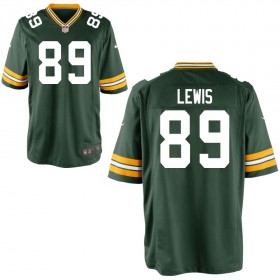 Youth Green Bay Packers Nike Green Game Jersey LEWIS#89