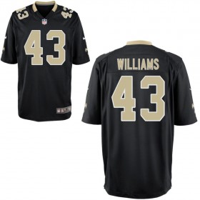 Youth New Orleans Saints Nike Black Game Jersey WILLIAMS#43