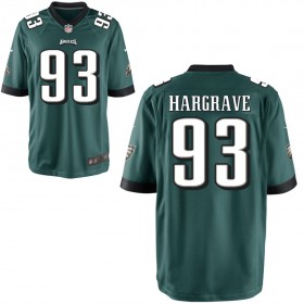 Youth Philadelphia Eagles Nike Midnight Green Game Jersey HARGRAVE#93