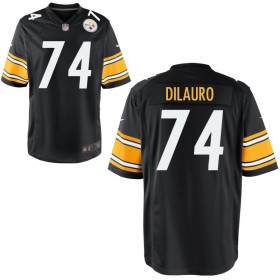 Youth Pittsburgh Steelers Nike Black Game Jersey DILAURO#74