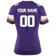 Women's Minnesota Vikings Nike Purple Customized Game Jersey