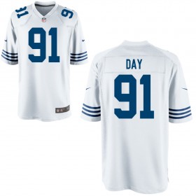 Men's Indianapolis Colts Nike Royal Throwback Game Jersey DAY#91