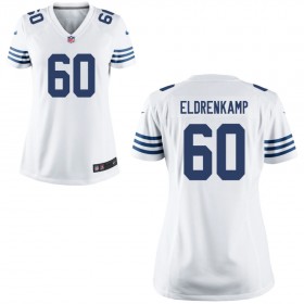 Women's Indianapolis Colts Nike White Game Jersey ELDRENKAMP#60