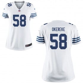 Women's Indianapolis Colts Nike White Game Jersey OKEREKE#58