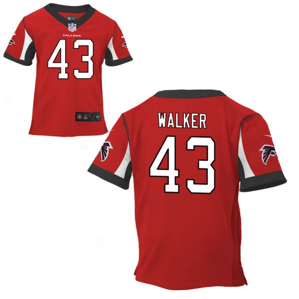 Preschool Atlanta Falcons Nike Red Team Color Game Jersey WALKER#43
