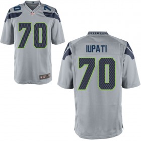 Seattle Seahawks Nike Alternate Game Jersey - Gray IUPATI#70