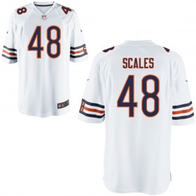 Nike Men's Chicago Bears Game White Jersey SCALES#48