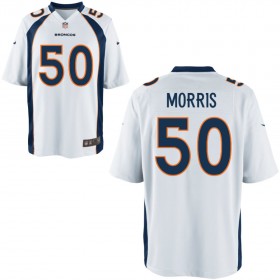 Nike Men's Denver Broncos Game White Jersey MORRIS#50