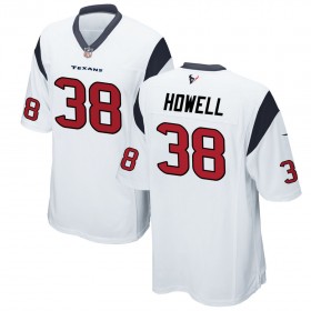 Nike Men's Houston Texans Game White Jersey HOWELL#38