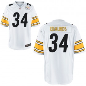 Nike Men's Pittsburgh Steelers Game White Jersey EDMUNDS#34
